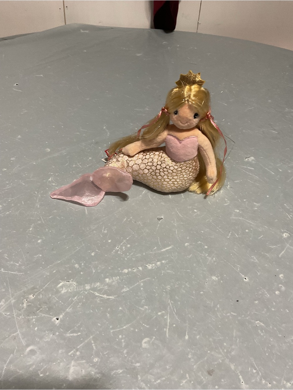 Plush Pink and Gold Mermaid Doll - Soft Mermaid Toy